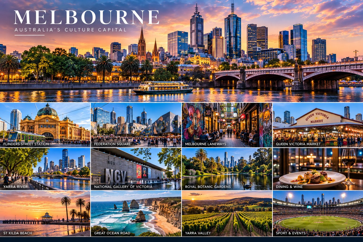 Melbourne highlights — top attractions and experiences